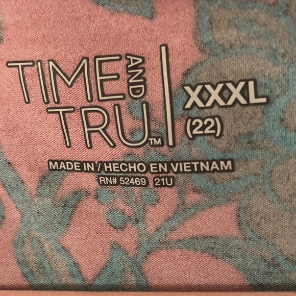 NWT Time and Tru red, black & blue dress w/pockets XXL(20) or XXXL(22) - Picture 9 of 15